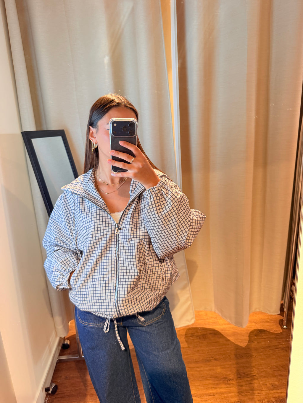 Veste à carreaux