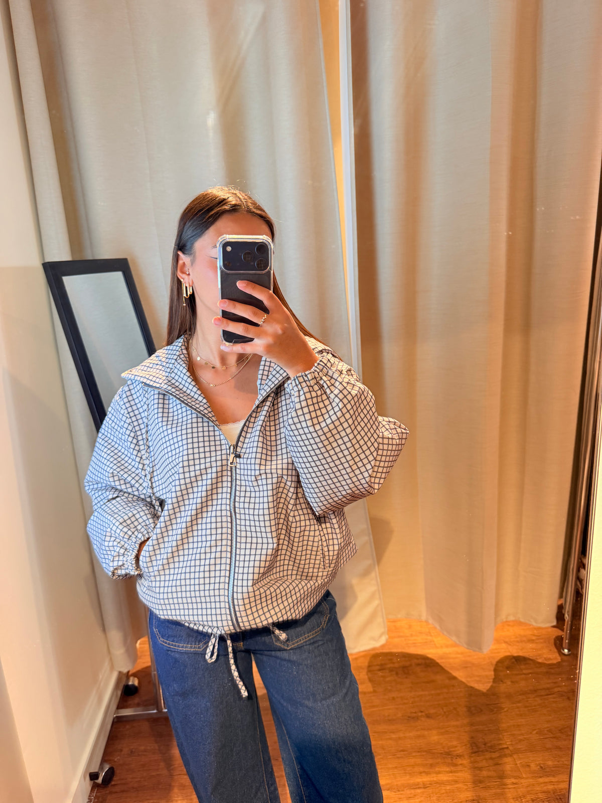 Veste à carreaux