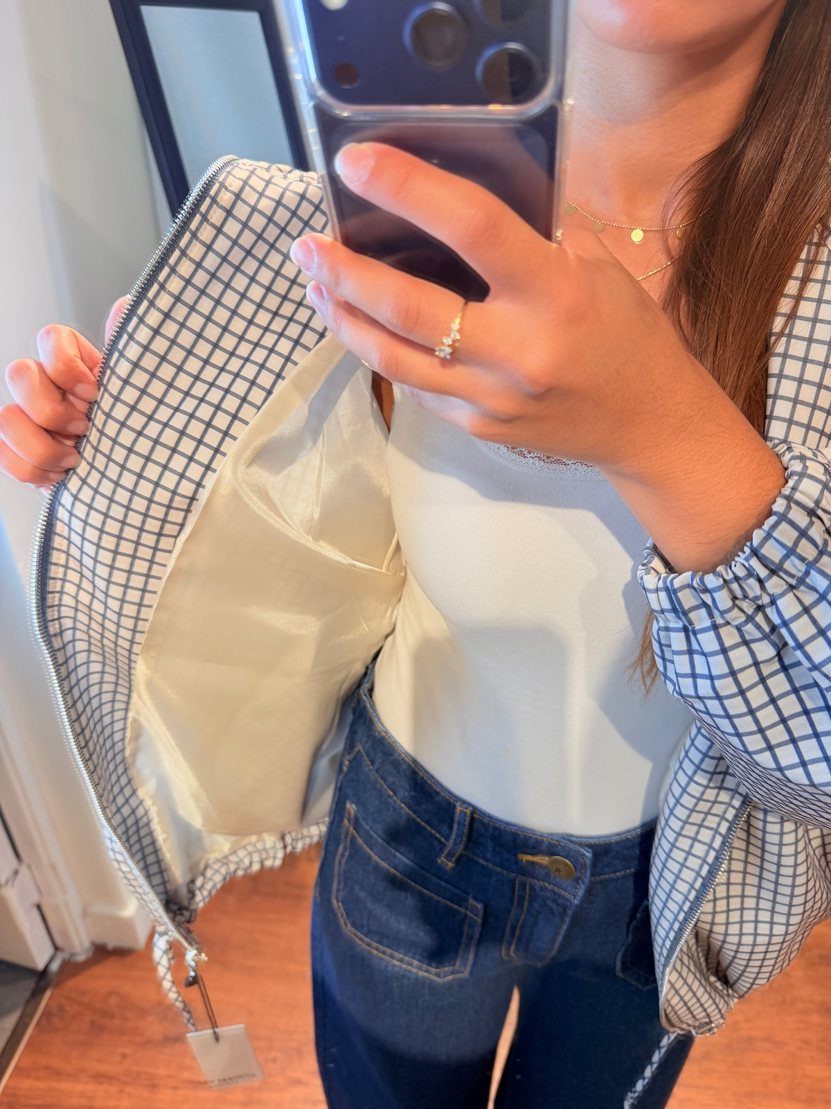 Veste à carreaux