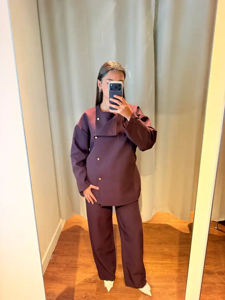 Veste Oversize à ceinture