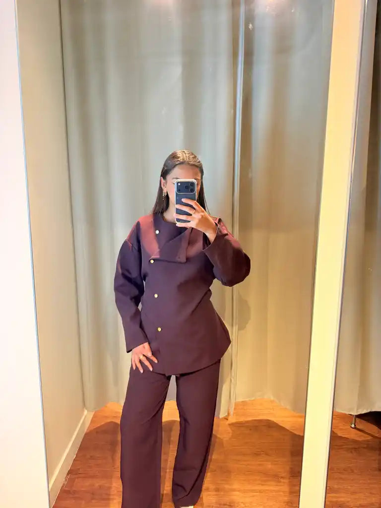 Veste Oversize à ceinture