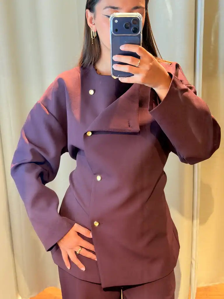 Veste Oversize à ceinture